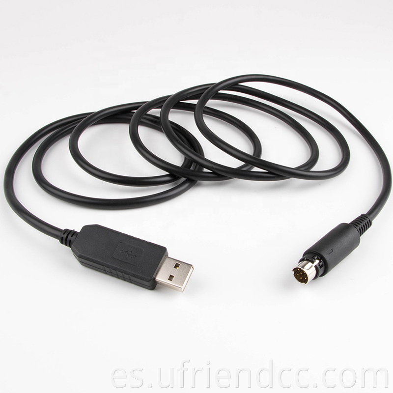 Win7/8/10/XP Linux 3.3V 5V FTDI FT232RL USB a mini cable de adaptador serial de 8pin para computadora